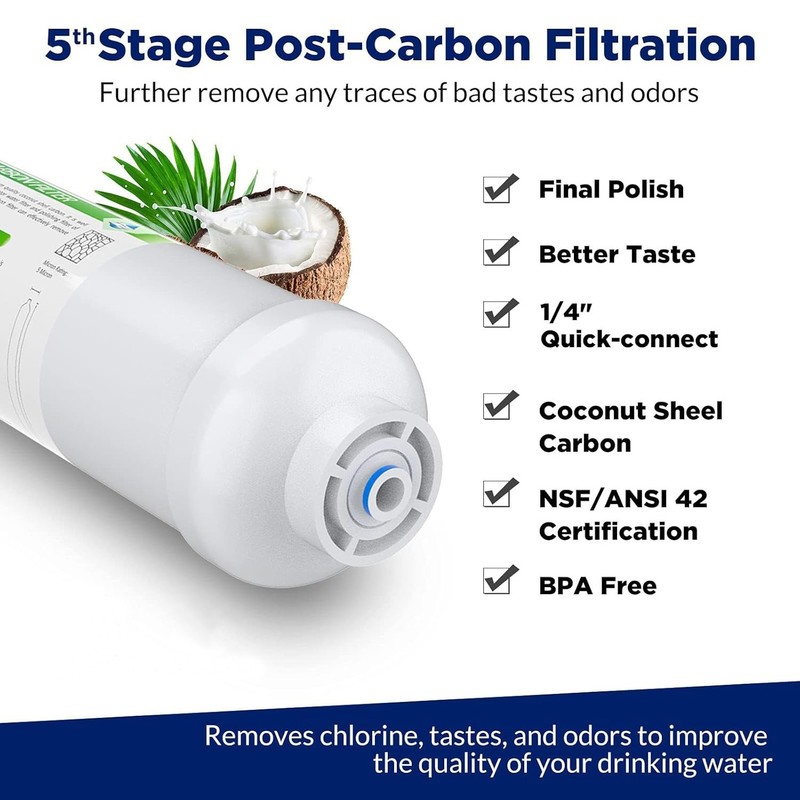 100 GPD RO Water Filter Replacement for APEC 5/6/7 Stage Reverse Osmosis System gallery