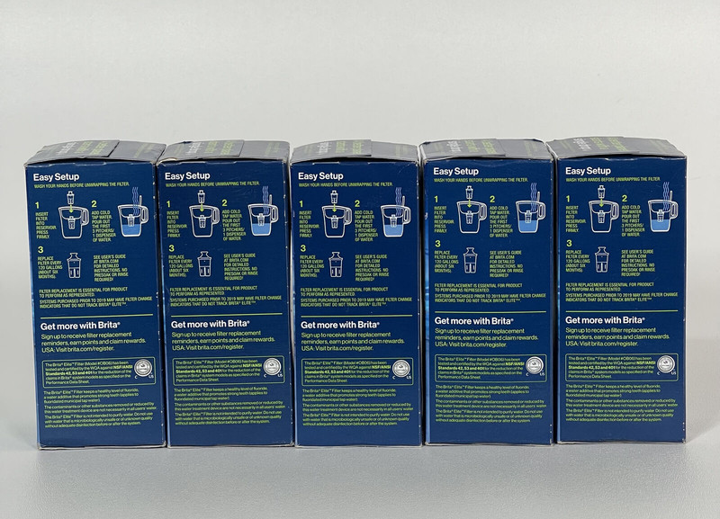 (Pack of 5) Brita Elite Replacement Filter for Brita Water Pitchers (OB06) - New gallery