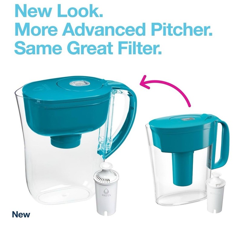 6 Cup Brita Metro Water Filter Pitcher W/ Smart Light Change Indicator, BPA-Free gallery