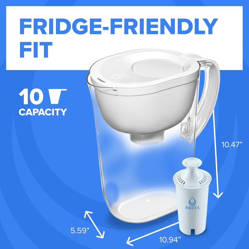 Water Pitcher, Everyday Elite Filter, Removes 99% of Lead, Includes 1 Filter, 10 gallery