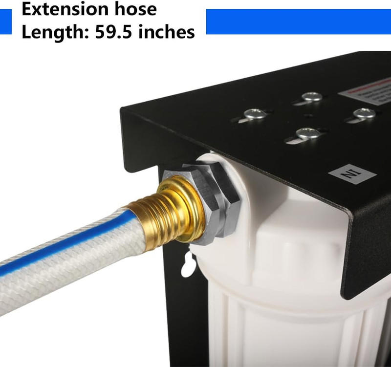 Premium RV Dual Water Filter System - 304 Stainless Steel Fittings gallery