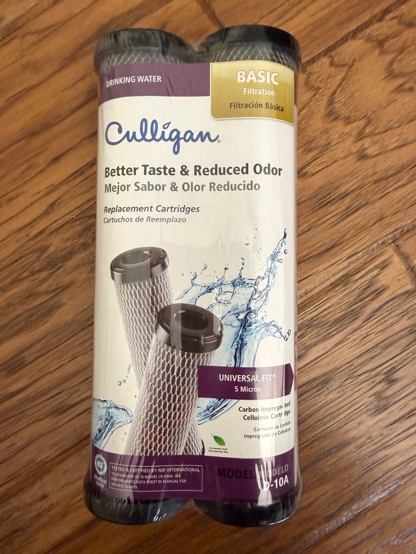 New Culligan Drinking Water Filtration Replacenent Cartridges Modelo D-10A 2Pack