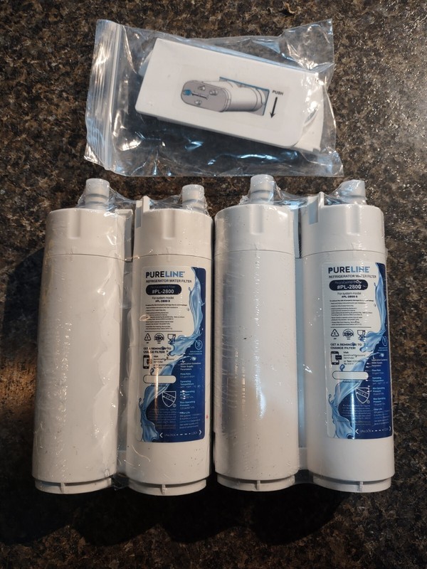 LOT OF 2 PURELINE REFRIGERATOR WATER FILTER PL-2800 NEW SEALED