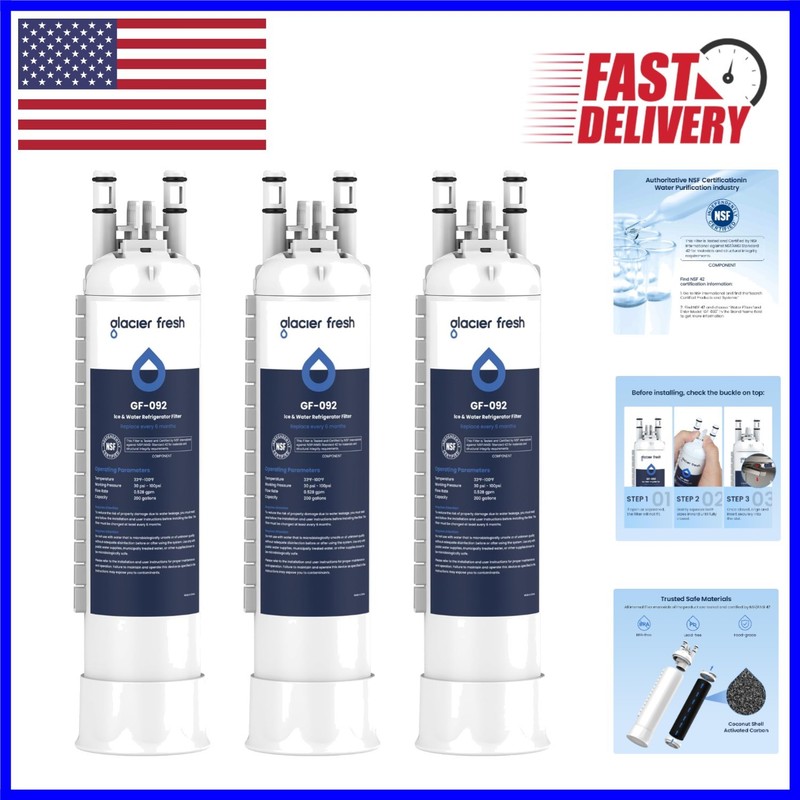 Cost-Effective 3 Pack of FPPWFU01 Water Filters – Better Water, Peace of Mind