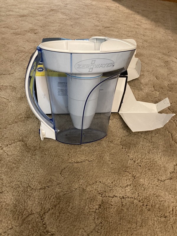ZeroWater ZD-010 RP, 10 Cup Water Pitcher ONLY NO Water Quality Meter NO LID