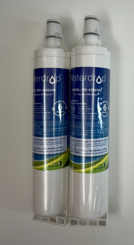 Waterdrop WD-4396508 Refrigerator Water Filter 2 Pack Fits Whirlpool Kenmore May gallery