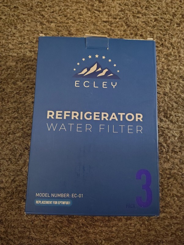 Ecley EC-01 Replaces Frigidaire EPTWFU01 Refrigerator Water Filter | 3 Pack