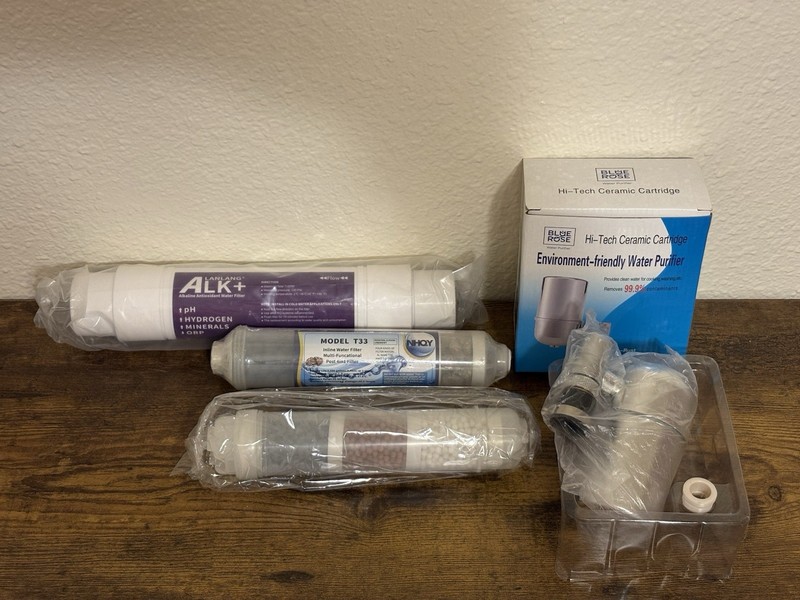 NEW RO Water Filter Bundle Alkaline Hydrogen T33 Ceramic Purifier Inline Filters