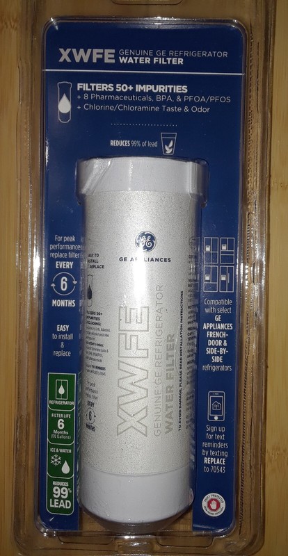One Sealed Genuine XWFE Replacement Water Filter for Compatible GE Refrigerators gallery