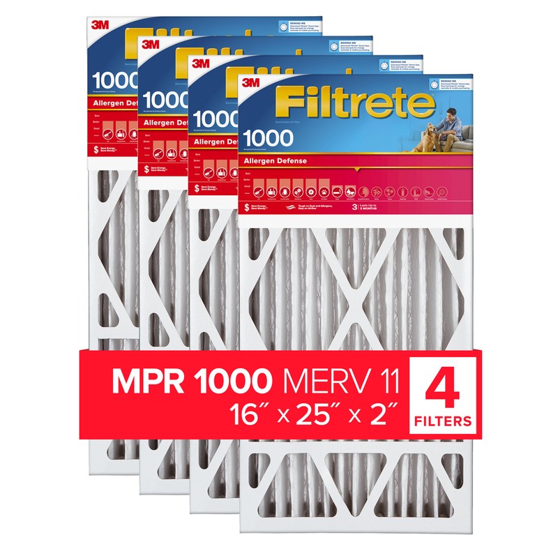 Filtrete Electrostatic Air Filter, 1000 MPR, NADP01-2IN-4, 16 in x 25in x 2 in gallery