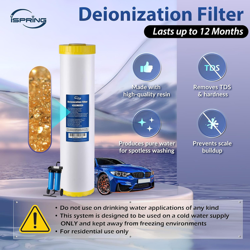 Spotless Water System with Rolling Cart - Deionized for Cars, RVs, Boats & More gallery