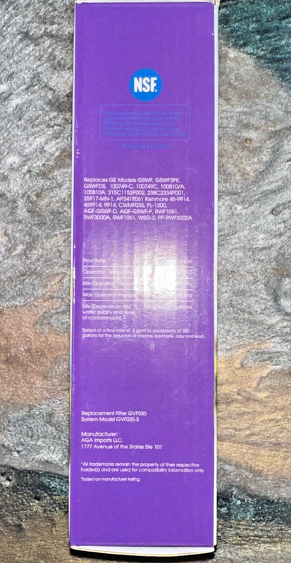 Great Value Refrigerator Replacement Water Filter for GE GSWF & Kenmore 46-9914 gallery