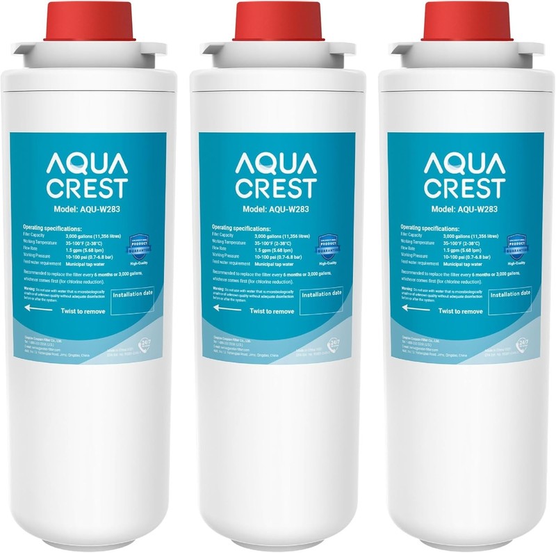 AQUA CREST 51300C Water Filter Replacement for Elkay® 51300C ezH20® [NO CHIP](3)