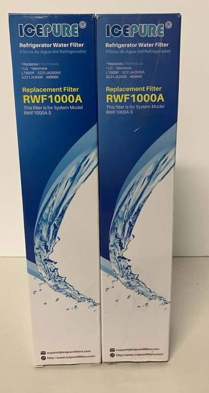 Lot of 2 IcePure RWF1000A Refrigerator Water Filter New, Sealed I