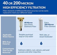 10 Inch Clear Big Blue Whole House Water Filter Housing 10″ x 4.5″ RO Filtration