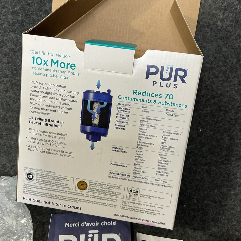 PUR PLUS Faucet Filtration System - Metallic Gray (PFM350V) gallery