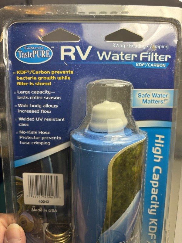 Camco TASTEPURE RV Water Filter and Hose Protector Blue 40043 gallery