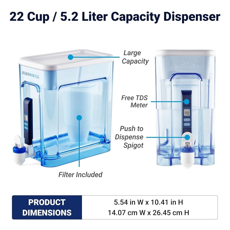 Dispensador de Filtro de Agua para Grifo y Agua Potable con 1 Filtro Estándar gallery