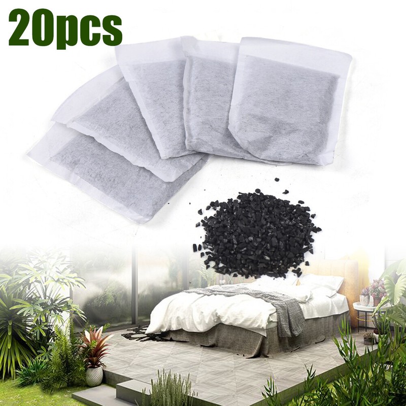 20 Pack Home Activated Charcoal Carbon Filter Bags For Water Distiller Purifier