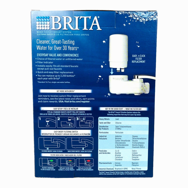 Brita Faucet Mount Water Filtration System & Filter - Easy Setup Model SAFF 100 gallery