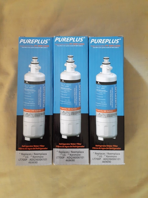 PUREPLUS PP-RWF1200A Refrigerator Water Filter for Kenmore LG Lot of 3