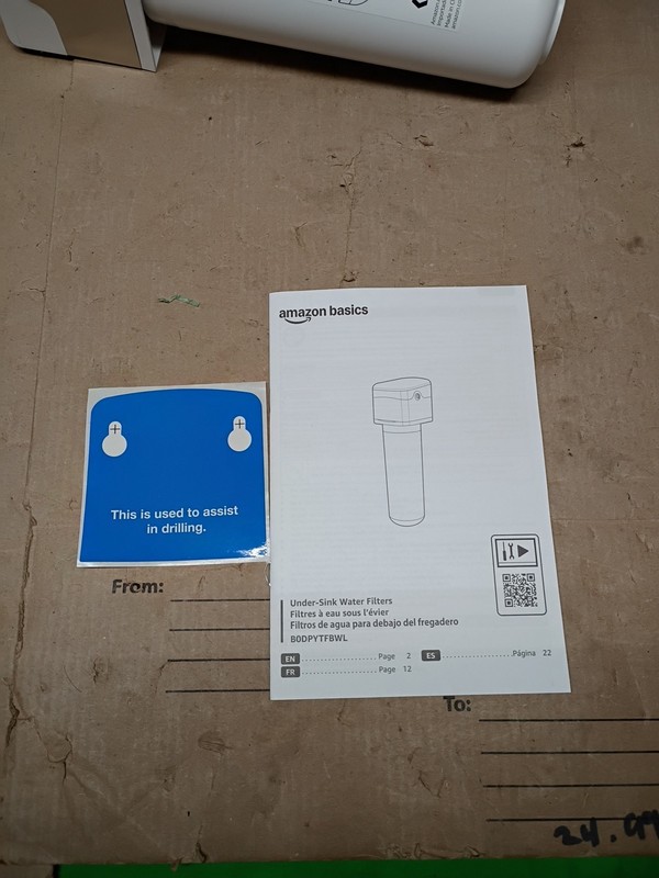 Amazon Basics Under Sink Water Filter System - Model AMZN8116RF Open Box gallery