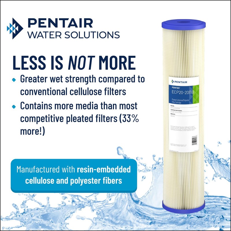 Big Blue Water Filter Sediment Cartridge 10 x 4.5 White Durable Replacement gallery