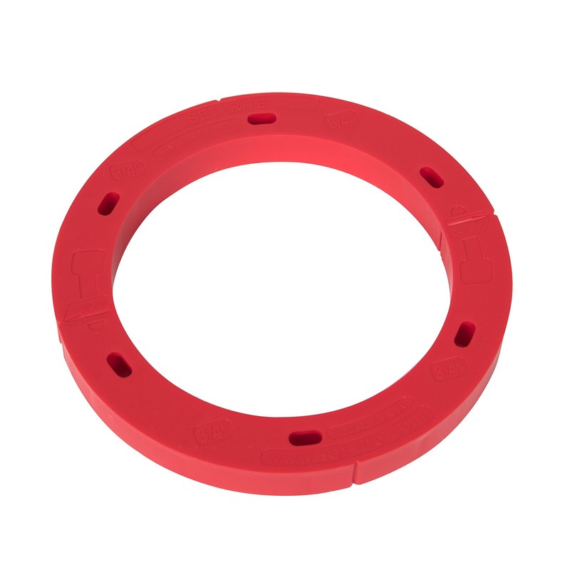 43410 Set-Rite Red Toilet Flange Spacer, 3/4 in.