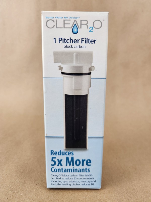 Clear2O Water Pitcher Filter CWF1014 Block Carbon Replacement Element Free Ship
