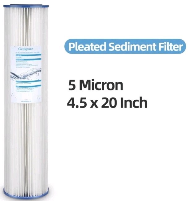 4 Pack Geekpure Whole House PP Sediment Water Filter 5 Mic 4.5 x 20 gallery