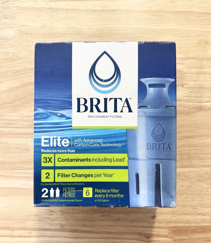 Brita Elite Longlasting Replacement Filters for Pitchers Dispensers 2 Pack
