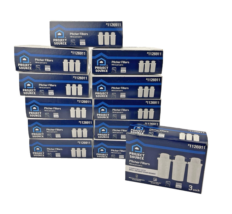 Project Source Replacement for Brita Water Filter Pitchers – 3 Pack – Lot Of 12