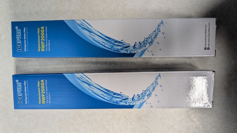 IcePure RWF2000A Refrigerator Water Filter 2 Pack New Sealed | Whirlpool Kenmore