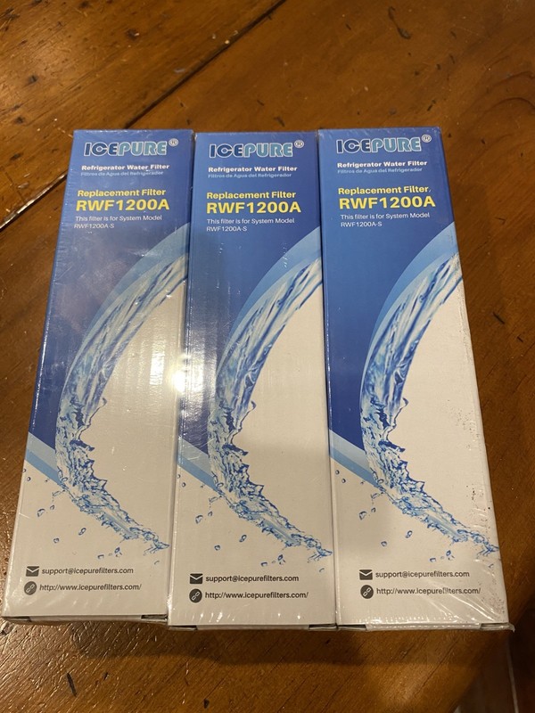 IcePure Refrigerator Water Filter PP-RWF1200A (Lot Of 3) New!