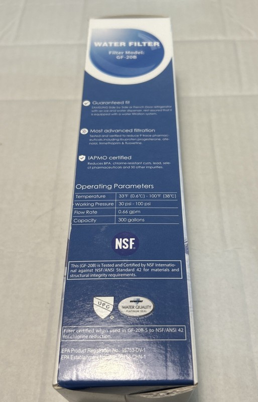Glacier Fresh Water Filter Model GF-20B New In Box Sealed gallery