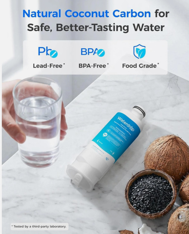 Waterdrop F45 Refrigerator Water Filter, Replacement for Samsung® DA97-17376B gallery
