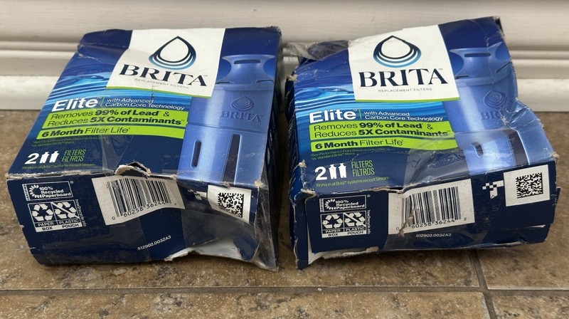 2 Lot Of Brita Longlast Replacement Filters for Pitchers Dispensers - Damage Box gallery
