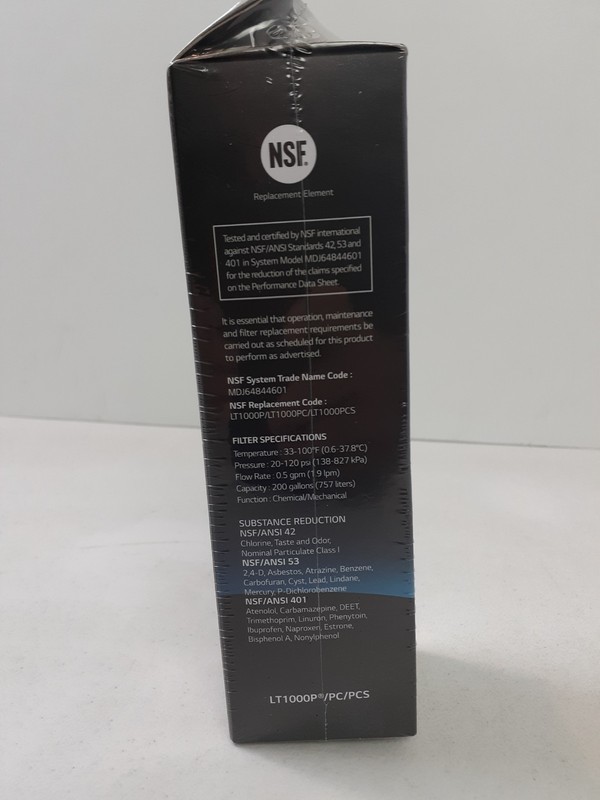 LG Water Filter Replacement Cartridge LT1000P/PC/PCS New in Sealed Original Pkg gallery