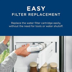 GE XWFE Refrigerator Water Filter Genuine Replacement Cartridge New (NO CHIP)