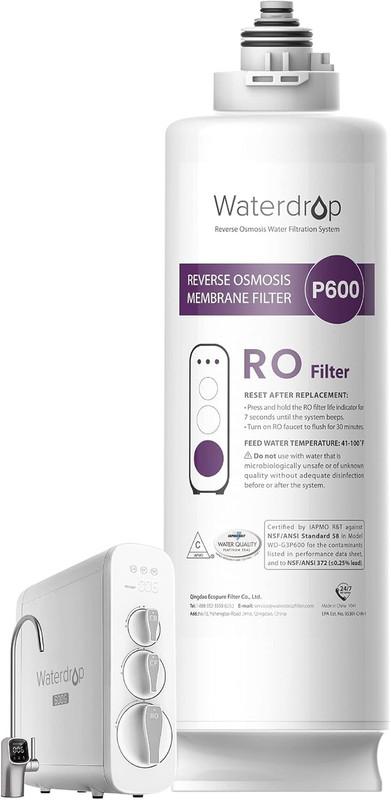 G3P600-RO Filter, Replacement for G3P600 Undersink Reverse Osmosis System, 2-Ye