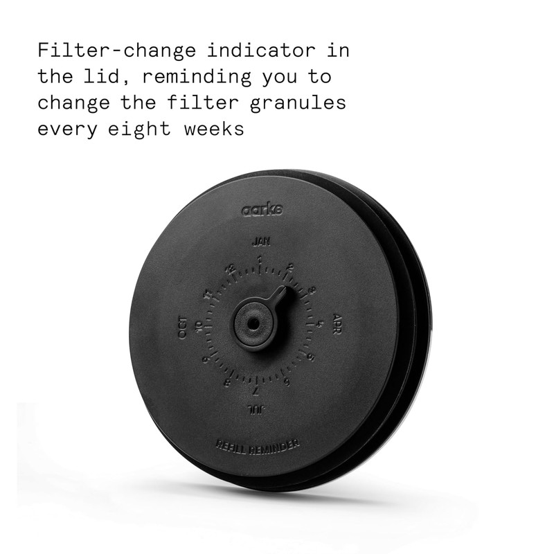 Purifier - Premium Glass and Stainless Steel Water Filter Pitcher, Refillable Fi gallery
