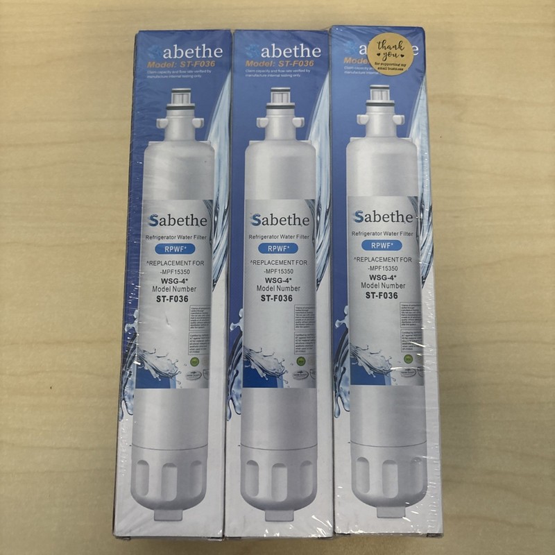 3 Pack Sabethe ST-F036 Refrigerator Water Filter Replacement GE WSG-4
