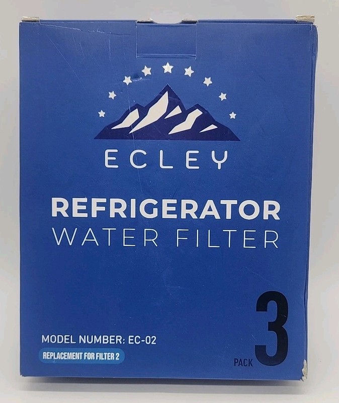 3-Pack ECLEY Refrigerator Water Filter EC-02 Compatible Kenmore Whirlpool – NEW