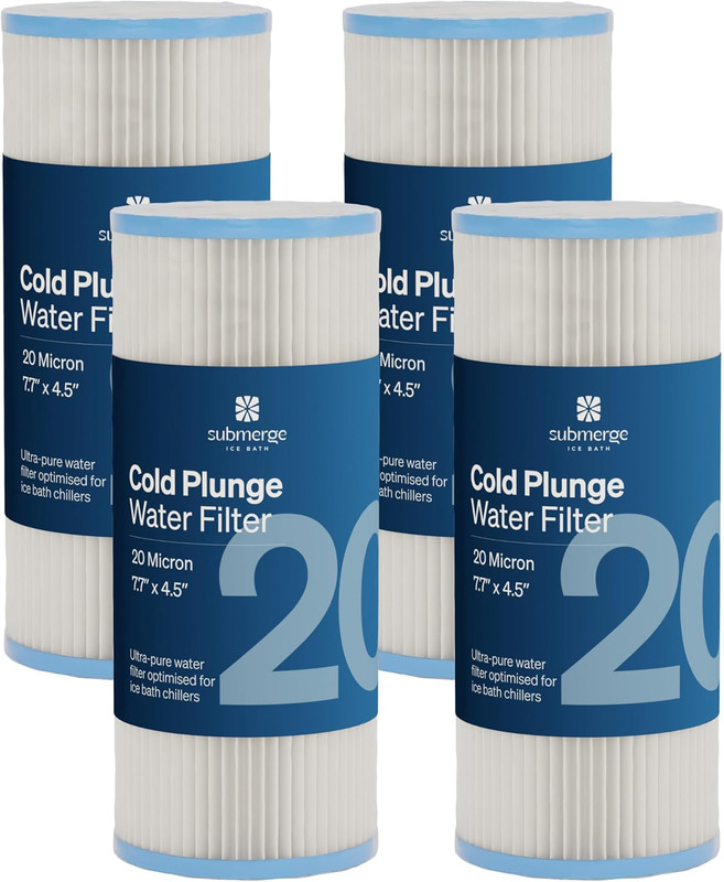Ice Bath Water Filter 20 Micron (4-Pack) – Perfect for Cold Plunge Use