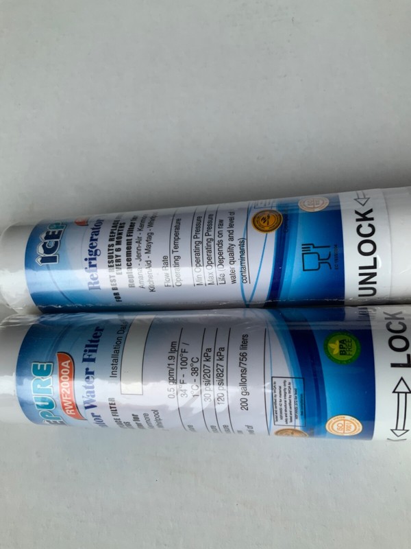 Icepure RWF2000A 2 Pack Refrigerator Water Filter Whirlpool / Kenmore gallery