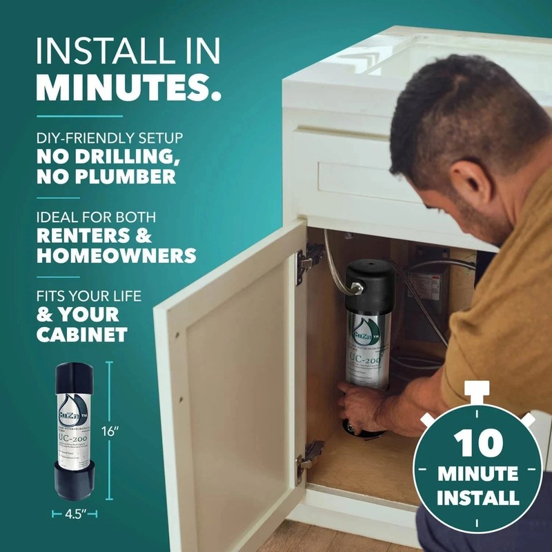 Under Sink Water Filter for Sink Faucet, 5 Year Filter Life, NSF/ANSI 42 & 372 C gallery