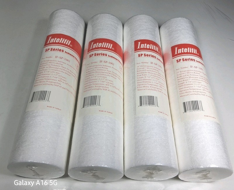 Intelifil SP Series Sediment Filter PP10″ IF-SP-1001 Lot of 4 Sealed