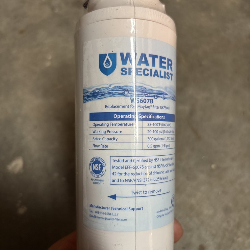 Water Specialist Brand Replacement Filter Cartridge Model WS607B - NEW gallery