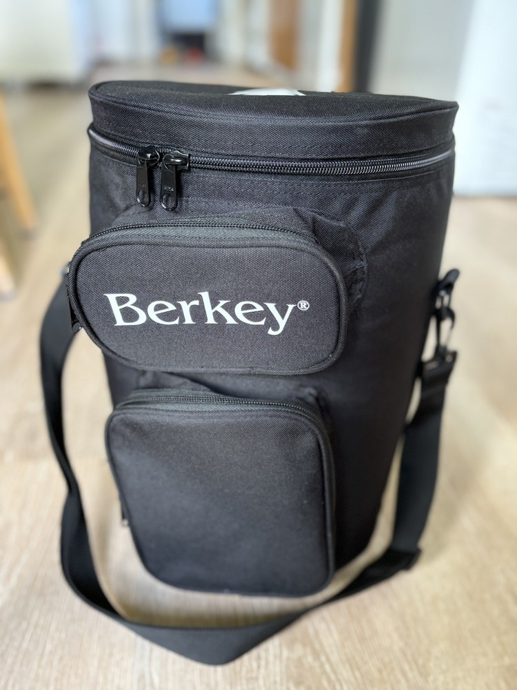 Berkey Water Black Tote Carrying Case for Travel System 14.5” H x 9.5” Dia EUC