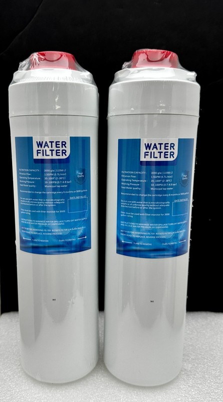 x2 Replacement 51300C Water Filters 3000 gal For Municipal Tap 1.5gpm READ